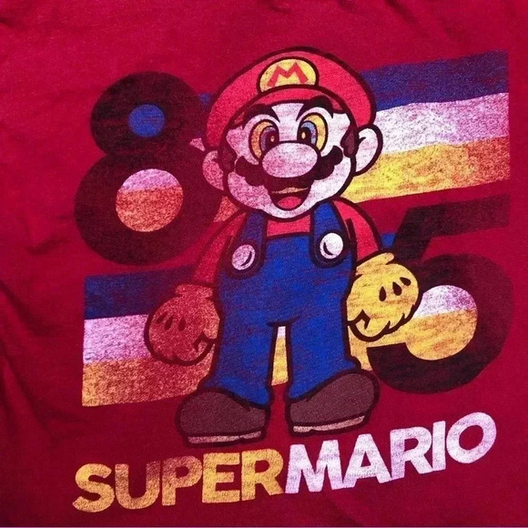 Super Mario  T-Shirt Red Size 5T - Picture 7 of 15